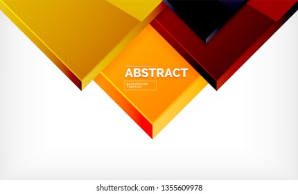Fondo geométrico abstracto, diseño cuadrado moderno. Vector