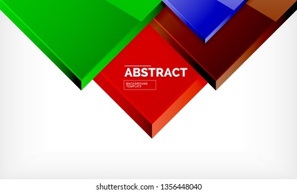 Geometric abstract background, modern square design. Vector