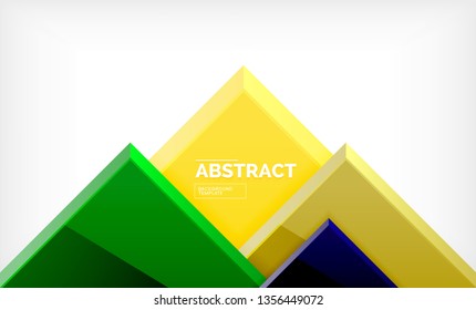 Geometric abstract background, modern square design. Vector