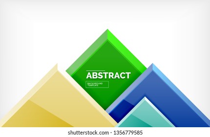 Fondo geométrico abstracto, diseño cuadrado moderno. Vector