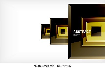 Fondo geométrico abstracto, diseño cuadrado moderno. Vector