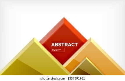 Geometric abstract background, modern square design. Vector