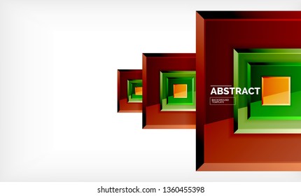 Fondo geométrico abstracto, diseño cuadrado moderno. Vector