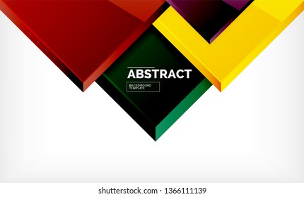 Geometrischer abstrakter Hintergrund, modernes quadratisches Design. Vektorgrafik