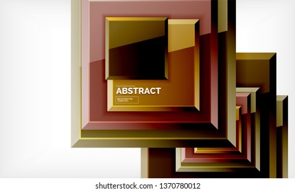 Fondo geométrico abstracto, diseño cuadrado moderno. Vector
