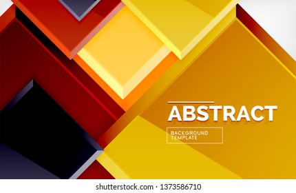 Fondo geométrico abstracto, diseño cuadrado moderno. Vector