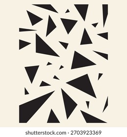 Geometric abstract background. Modern triangle pattern. Creative decorative design element. Contemporary simple shapes wallpaper.