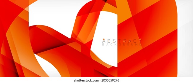 Fondo abstracto geométrico - formas abstractas multicolores sobre blanco. Ilustración vectorial para fondo de escritorio, pancarta, fondo, página de aterrizaje
