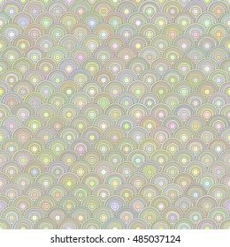 geometric abstract background. multicolour neutral ethnic circles. Seamless pattern. vector illustration.