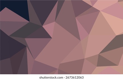 Geometric abstract background with muted pink and dark blue tones polygon
