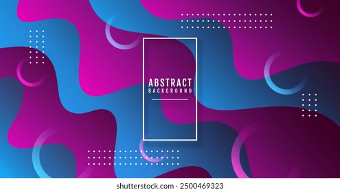 Geometric abstract background on bright space with waves effect decoration. Graphic design element with modern shape style. Dynamic colors concept for web, flyer, poster, card, or brochure cover