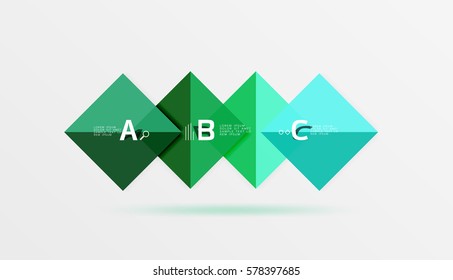 Fondo geométrico abstracto con opción infográfica. Fondo de plantilla de vector para diseño de flujo de trabajo, diagrama, opciones de número o diseño web