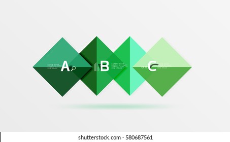 Geometric abstract background with option infographic. Vector template background for workflow layout, diagram, number options or web design