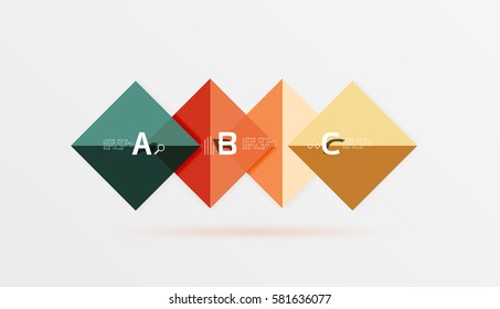 Fondo geométrico abstracto con opción infográfica. Fondo de plantilla de vector para diseño de flujo de trabajo, diagrama, opciones de número o diseño web