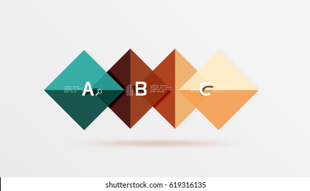 Geometric abstract background with option infographic. Vector template background for workflow layout, diagram, number options or web design