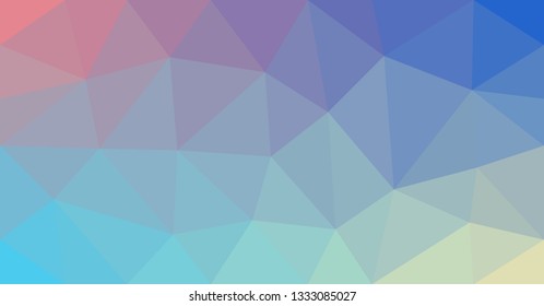Geometric, abstract background in pastel colors of pink, purple and blue