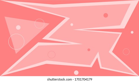 Geometric abstract background in pink