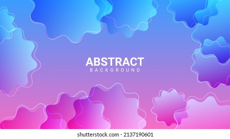 fondo abstracto geométrico con gradiente rosa y azul