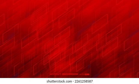 Geometric abstract background with red oblique rectangle shape. Vector illustration
