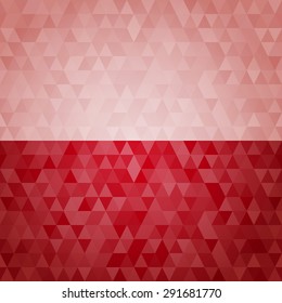 Geometric abstract background in red and rose coloured tones - Illustration 