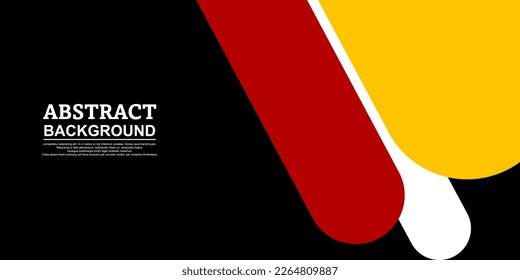 fondo abstracto geométrico, formas redondeadas de elementos de campo para ser dinámicas y colores contrastantes hacen que este diseño sea elegante y sencillo.