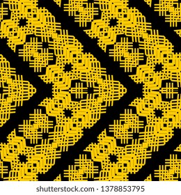 Geometric abstract background seamless pattern trendy vintage design modern artistic ready for print.