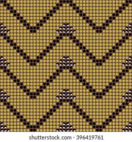 Geometric abstract background - seamless vector pattern. Ethnic vector pattern. 