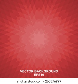 Geometric abstract background in shades of red.