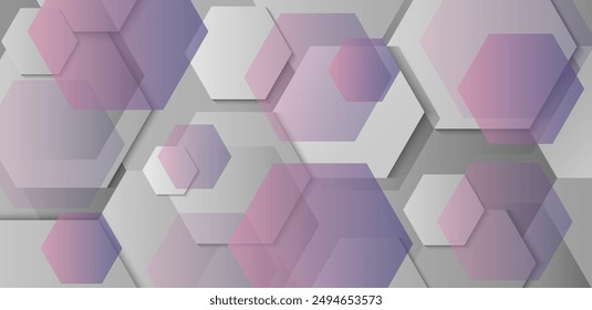 Fondo abstracto geométrico con sombra. Elementos de forma hexagonal. Textura hexagonal. Diseño moderno. Traje para el folleto, el telón de fondo, el Fondo de pantalla, la cubierta, el volante, la tarjeta, el Anuncio, el cartel. Ilustración vectorial