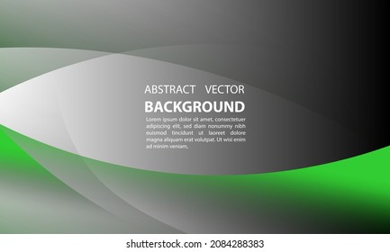 Geometric abstract background shape leaves green emerald and green lime gradient elegant and simple, for posters, banners, and others, vector design copy space area eps 10