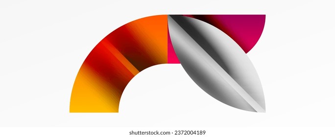 Fondo geométrico abstracto con formas geométricas abstractas. Concepto de tecnología creativa, arte digital, comunicación social, ciencia moderna para afiches, portada, pancarta, folleto, sitio web
