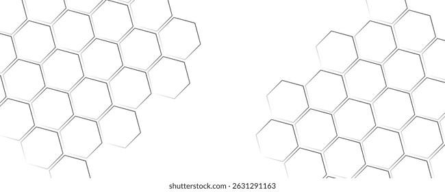 Geometric abstract background with simple hexagonal elements.