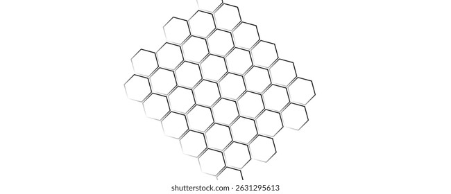 Geometric abstract background with simple hexagonal elements.