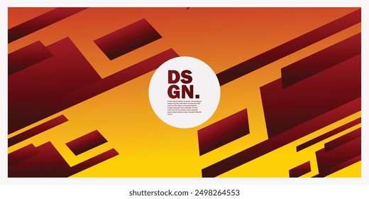 Fondo abstracto geométrico con área de espacio adecuado para Anuncios y redes sociales