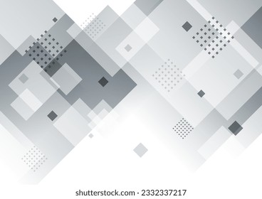 Geometric and abstract background with squares and dots, vector illustration.