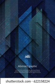 Geometric abstract background with squares and lines. Eps10 Vector illustration.