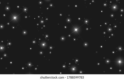 Geometric abstract background with stars. Vector.