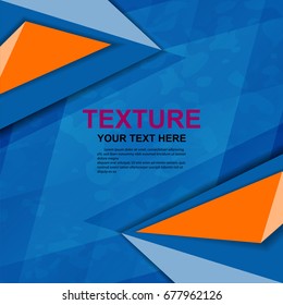 geometric abstract background with texture, vector illustration