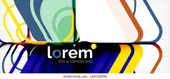 Geometric abstract background. Trendy abstract layout template for business or technology presentation or web brochure cover, wallpaper. Vector illustration