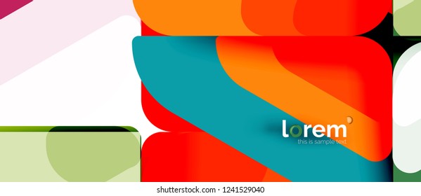 Geometric abstract background. Trendy abstract layout template for business or technology presentation or web brochure cover, wallpaper. Vector illustration