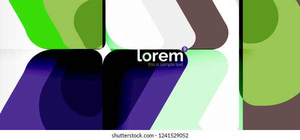Geometric abstract background. Trendy abstract layout template for business or technology presentation or web brochure cover, wallpaper. Vector illustration