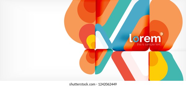 Geometric abstract background. Trendy abstract layout template for business or technology presentation or web brochure cover, wallpaper. Vector illustration