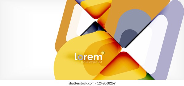 Geometric abstract background. Trendy abstract layout template for business or technology presentation or web brochure cover, wallpaper. Vector illustration