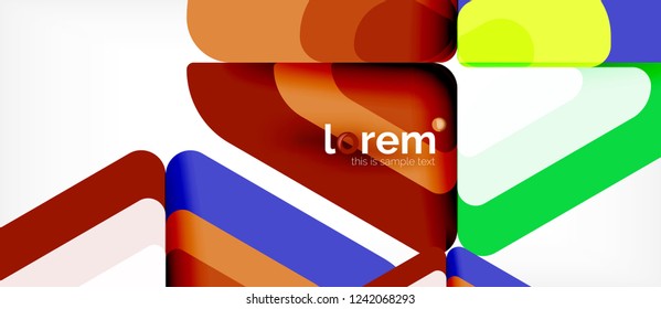 Geometric abstract background. Trendy abstract layout template for business or technology presentation or web brochure cover, wallpaper. Vector illustration