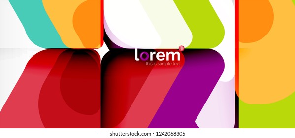 Geometric abstract background. Trendy abstract layout template for business or technology presentation or web brochure cover, wallpaper. Vector illustration