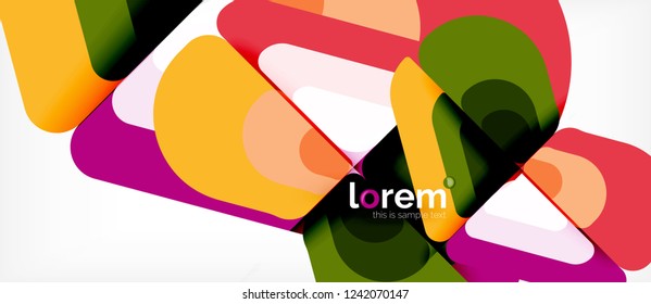 Geometric abstract background. Trendy abstract layout template for business or technology presentation or web brochure cover, wallpaper. Vector illustration