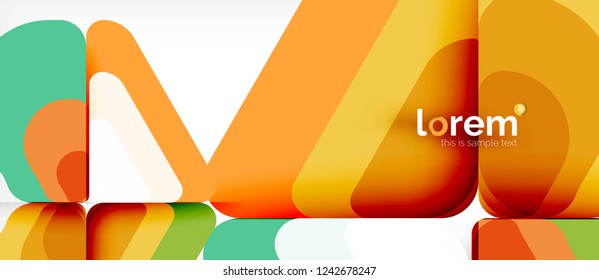 Geometric abstract background. Trendy abstract layout template for business or technology presentation or web brochure cover, wallpaper. Vector illustration