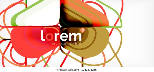 Geometric abstract background. Trendy abstract layout template for business or technology presentation or web brochure cover, wallpaper. Vector illustration