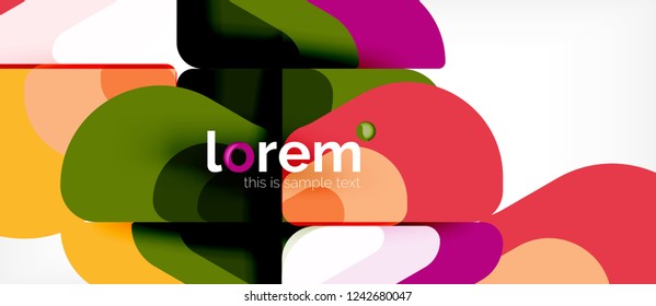 Geometric abstract background. Trendy abstract layout template for business or technology presentation or web brochure cover, wallpaper. Vector illustration