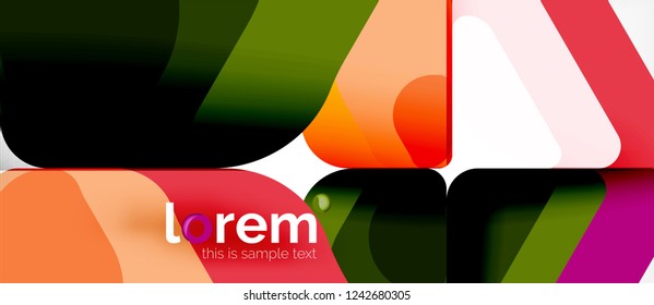 Geometric abstract background. Trendy abstract layout template for business or technology presentation or web brochure cover, wallpaper. Vector illustration